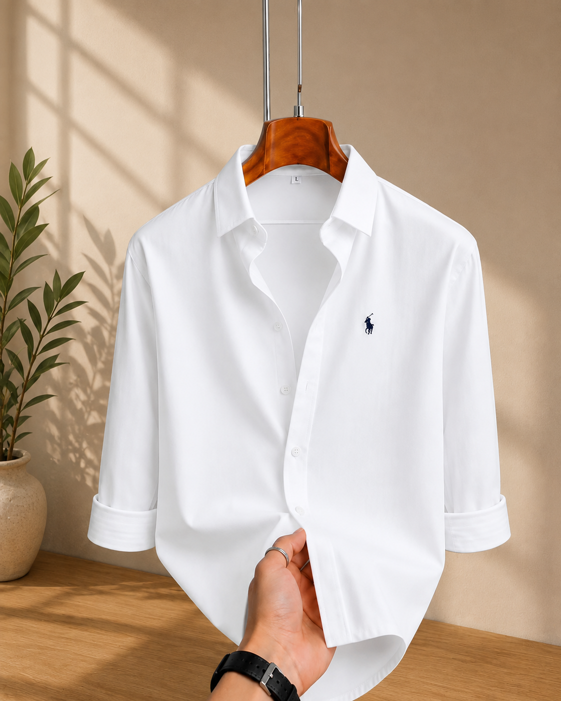 Thomas Scott Button Down Collar Slim Fit Cotton Casual shirt
